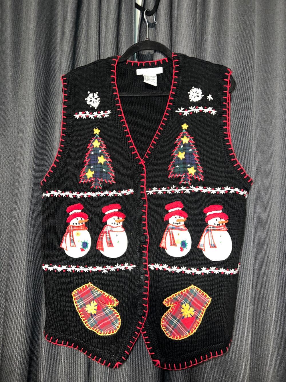 Ugly Christmas Sweater Xmas Vest Size XL
